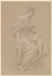 Studio di una donna seduta