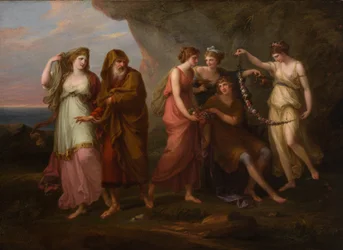 Telemaco e le ninfe di Calipso, 1782