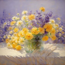 Fiori 01, 2020 circa (olio su tela)