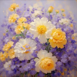 Fiori 02, 2020 circa (olio su tela)