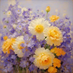 Fiori 03, 2020 circa (olio su tela)