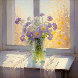 Fiori 04, 2020 circa (olio su tela)
