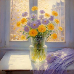 Fiori 06, 2020 circa (olio su tela)