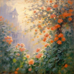 Fiori 100, 2024 circa (olio su tela)