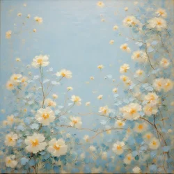 Fiori 10, 2020 circa (olio su tela)