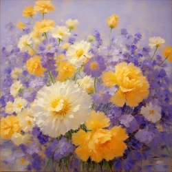 Fiori 121, 2025 circa (olio su tela)