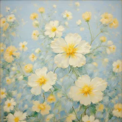 Fiori 19, 2020 circa (olio su tela)