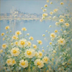 Fiori 21, 2021 circa (olio su tela)