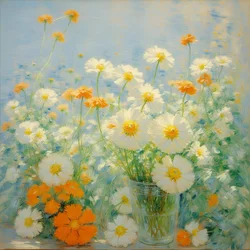 Fiori 33, 2021 circa (olio su tela)