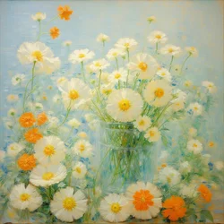 Fiori 35, 2021 circa (olio su tela)