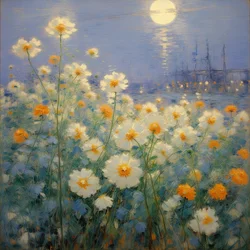 Fiori 36, 2021 circa (olio su tela)