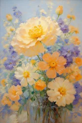 Fiori 43, 2022 circa (olio su tela)