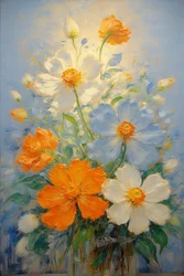 Fiori 48, 2022 circa (olio su tela)