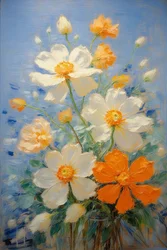 Fiori 49, 2022 circa (olio su tela)