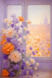 Fiori 53, 2022 circa (olio su tela)