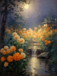 Fiori 70, 2023 circa (olio su tela)
