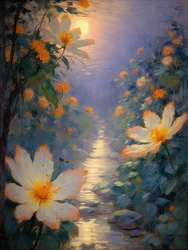 Fiori 72, 2023 circa (olio su tela)