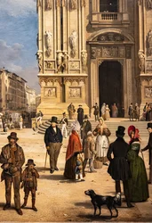 Veduta del Duomo con il Coperto dei Figini (dettaglio)