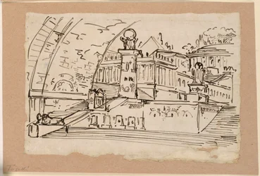 Scenografia, gruppo di edifici antichi