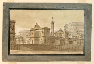 Scenografia, Gruppo di edifici del palazzo
