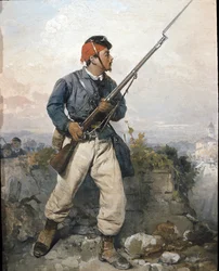 Soldato della guarnigione dei "Cacciatori delle Alpi" dell