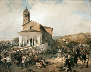 La battaglia di San Fermo (olio su tela)