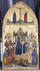 Madonna in trono con Bambino, angeli e santi