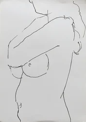 Nudo con braccio piegato