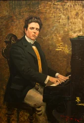Ritratto del compositore Pietro Mascagni, 1899