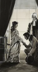 Come si è diffusa la notizia: "Il re è morto" (gouache su carta)