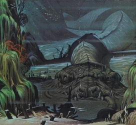 Il serpente di Midgard (litografia a colori)