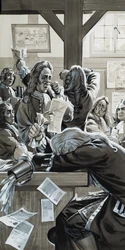 La bolla dei mari del sud (gouache su carta)