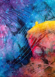 Vortice cosmico dai colori vivaci