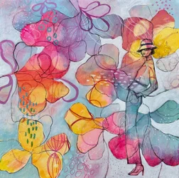 Musa floreale dai colori vivaci