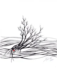 Albero minimalista Red Dot