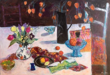 Natura Morta in Cucina con Lanterna Cinese, 2019