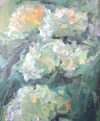 Fiori bianchi impressionisti