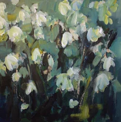 Fiori bianchi impressionisti