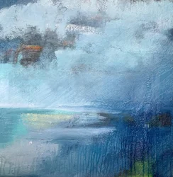 Paesaggio marino dai toni malinconici