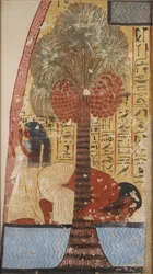 Copia di pittura murale dalla tomba privata 218 di Amennakhte, I, 1, 317-320, Tebe