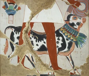 Copia di pittura murale dalla tomba privata 226 di Heqareshu, Tebe I, 1, 327, 20° secolo