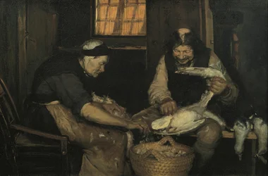 Vecchia coppia che spenna gabbiani. Lars Gaihede e la vecchia Lene