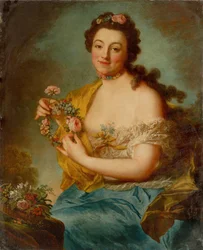 Autoritratto come Flora, c. 1766