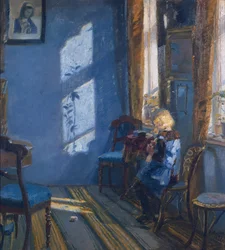 Sole nella stanza blu
