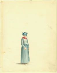 Disegno di donna creola di Anna Maria Von Phul
