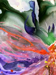 Sogno fluido e colorato