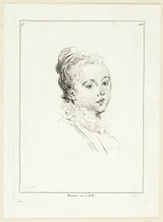Testa di donna (girata a sinistra)