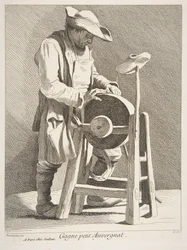 Affilatore di coltelli, 1742