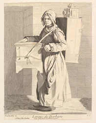 Suonatore di organetto, 1737