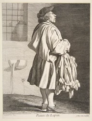 Venditore di pelli di coniglio